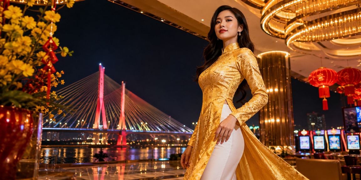 Người phụ nữ mặc áo dài Cần Thơ tận hưởng giải trí có trách nhiệm