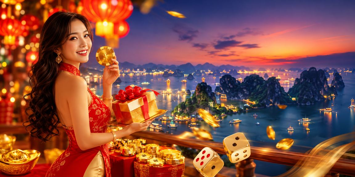 Cảnh đẹp vịnh Hạ Long trong dịp Tết với trò chơi tài xỉu truyền thống