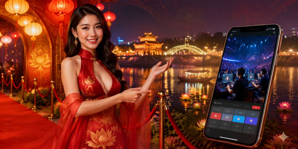 Người trẻ tại Huế theo dõi giải esports và đặt cược online tại chợ đêm
